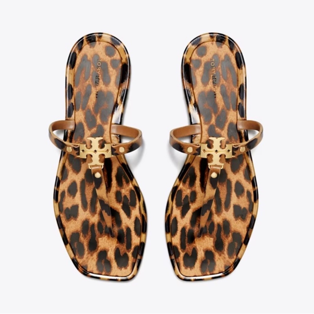 Tory Burch Leopard Roxanne Jelly Sandals
